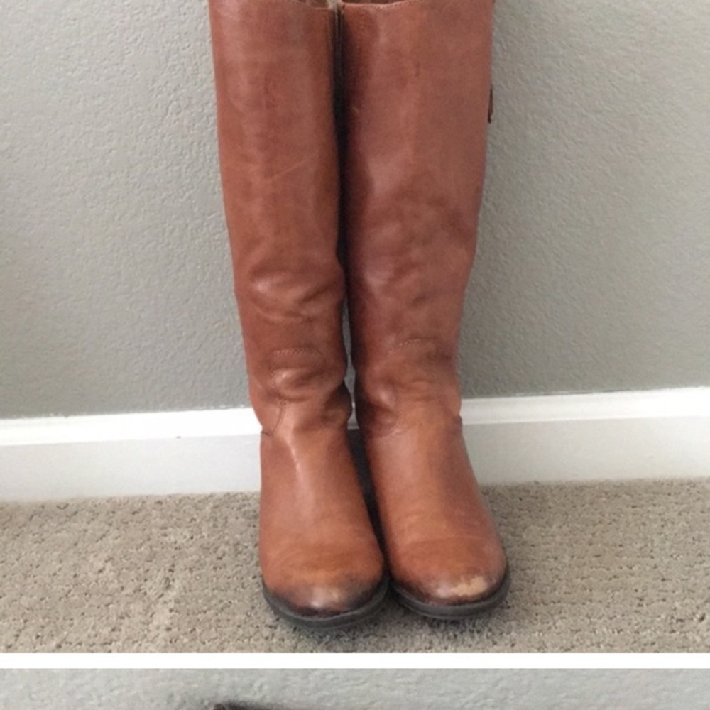 Sam Edelman Brown Lace Up Boots